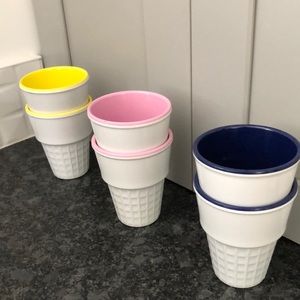 Pottery Barn Ice Cream Cone cups